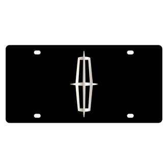 Eurosport Daytona® - Ford Motor Company Lazertag Black License Plate with Gold Lincoln Emblem
