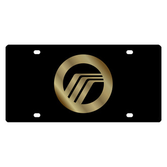 Eurosport Daytona® - Ford Motor Company Lazertag Black License Plate with Gold Mercury Emblem