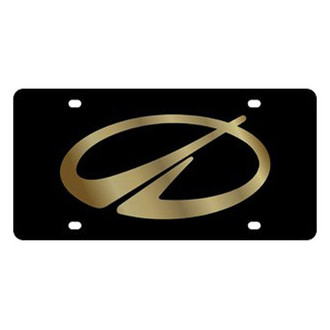 Eurosport Daytona® - GM Lazertag Black License Plate with Gold Oldsmobile Emblem