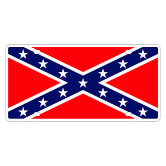 Eurosport Daytona® - LSN Lazertag License Plate with Rebel Flag Logo