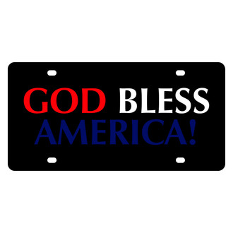 Eurosport Daytona® - LSN License Plate with God Bless America Logo