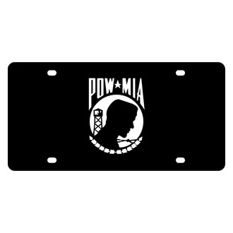 Eurosport Daytona® - LSN Lazertag Black License Plate with Pow-Mia Logo