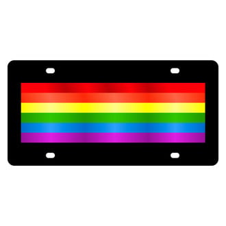 Eurosport Daytona® - LSN License Plate with Gay Pride Flag Logo