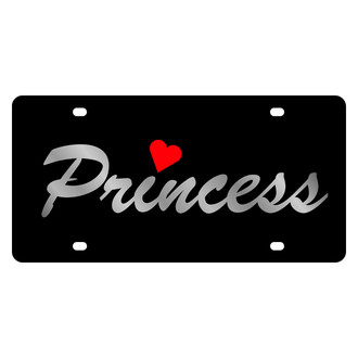 Eurosport Daytona® - LSN Lazertag Black License Plate with Princess Logo