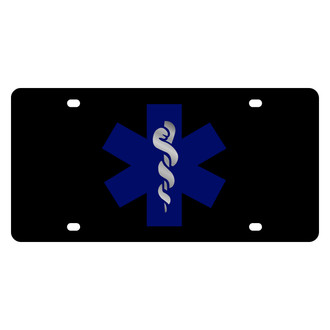 Eurosport Daytona® - LSN Lazertag Black License Plate with EMT Logo