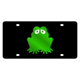 Eurosport Daytona® - LSN Lazertag Black License Plate with Frog Logo