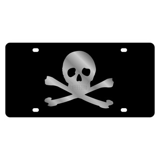 Eurosport Daytona® - LSN License Plate with Style 2 Skull & Crossbones Logo