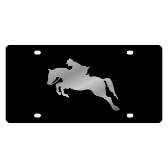 Eurosport Daytona® - LSN Lazertag Black License Plate with Style 2 Horse Logo
