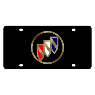 Eurosport Daytona® - GM Black License Plate with Gold Buick Emblem