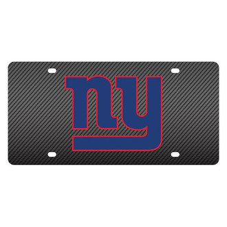 Eurosport Daytona® - Carbon Fiber License Plate with NFL Lazer Tag New York Giants
