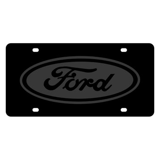 Eurosport Daytona® - Ford Motor Company Black License Plate with Black Ford Emblem