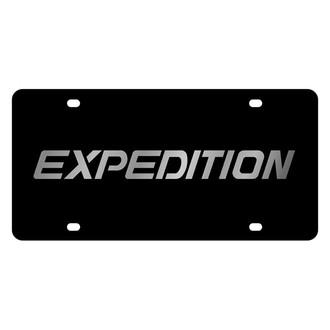 Eurosport Daytona® - Ford Motor Company Black License Plate with Silver Expedition Logo