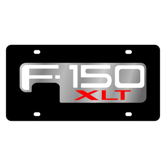 Eurosport Daytona® - Ford Motor Company Black License Plate with Silver F-150 XLT Logo