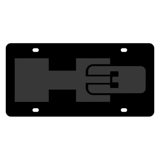 Eurosport Daytona® - GM Black License Plate with Black H3 Logo