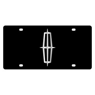 Eurosport Daytona® - Ford Motor Company Black License Plate with Silver Lincoln Emblem