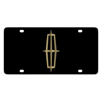 Eurosport Daytona® - Ford Motor Company Black License Plate with Gold Lincoln Emblem