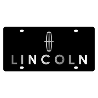 Eurosport Daytona® - Ford Motor Company Black License Plate with Silver Lincoln Logo and Emblem
