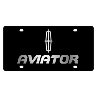 Eurosport Daytona® - Ford Motor Company Black License Plate with Silver Aviator Logo
