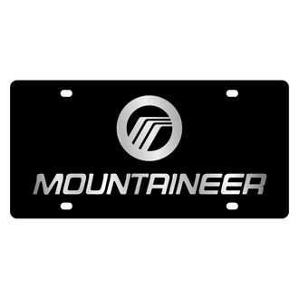 Eurosport Daytona® - Ford Motor Company Black License Plate with Silver Mountaineer Logo and Mercury Emblem