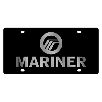 Eurosport Daytona® - Ford Motor Company Black License Plate with Silver Mariner Logo and Mercury Emblem