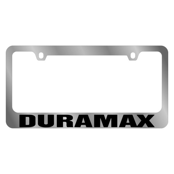 Eurosport Daytona® - GM 2-Hole License Plate Frame with Chevrolet Duramax Logo