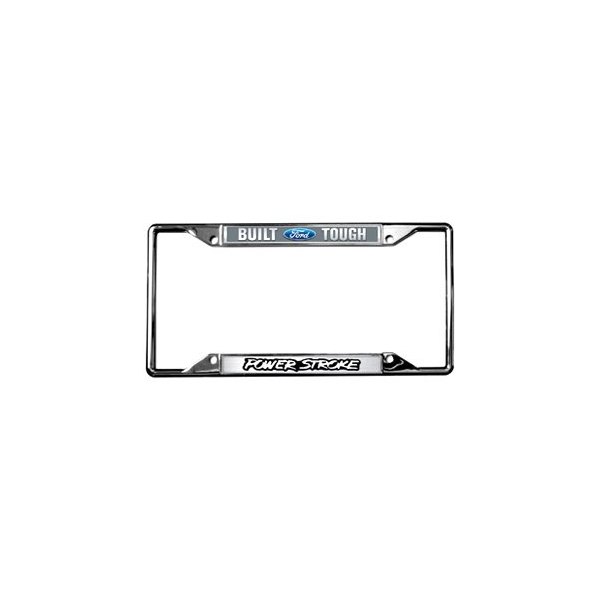 Eurosport Daytona® - Ford Motor Company 4-Hole License Plate Frame with Built Ford Tough Power Stroke Logo
