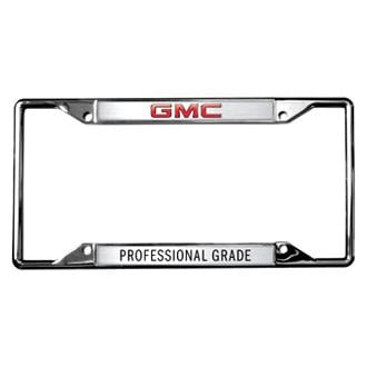 Eurosport Daytona® - GM 4-Hole Chrome License Plate Frame with GMC Professional Grade Logo