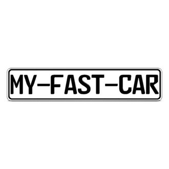 Eurosport Daytona® - White 21" Original Europlate with Black Letters