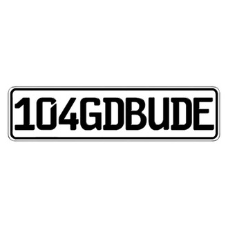 Eurosport Daytona® - Authentic EEC Europlate™ Random 18" License Plate
