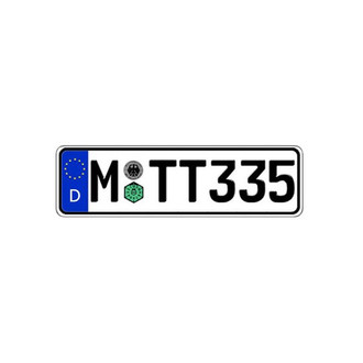 Eurosport Daytona® - Germany, Munich Random Authentic EEC Europlate™ License Plate