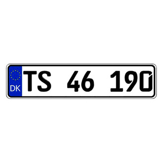 Eurosport Daytona® - Denmark Random Authentic EEC Europlate™ License Plate
