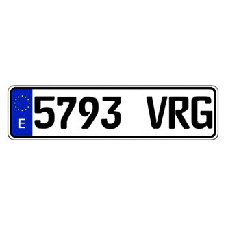Eurosport Daytona® - Spain Custom Authentic EEC Europlate™ License Plate
