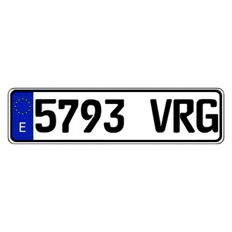 Eurosport Daytona® - Spain Random Authentic EEC Europlate™ License Plate