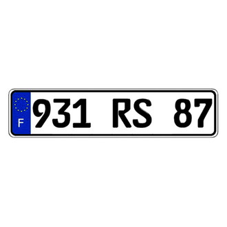 Eurosport Daytona® - France Random Authentic EEC Europlate™ License Plate