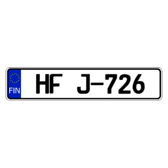 Eurosport Daytona® - Finland Random Authentic EEC Europlate™ License Plate