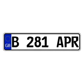 Eurosport Daytona® - United Kingdom/Great Britain Random Authentic EEC Europlate™ License Plate