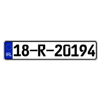 Eurosport Daytona® - Ireland Random Authentic EEC Europlate™ License Plate
