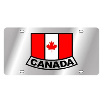 Eurosport Daytona® - International Flag License Plate with Canada Emblem Logo