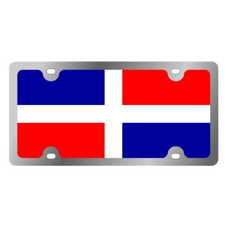 Eurosport Daytona® - International Flag License Plate with Dominican Republic Logo