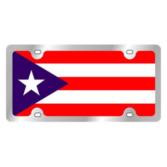 Eurosport Daytona® - International Flag License Plate with Puerto Rico Logo
