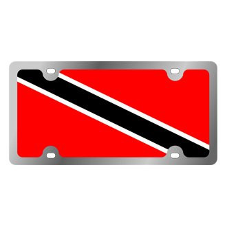 Eurosport Daytona® - International Flag License Plate with Trinidad Logo