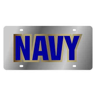 Eurosport Daytona® - LSN Chrome License Plate with Navy Logo