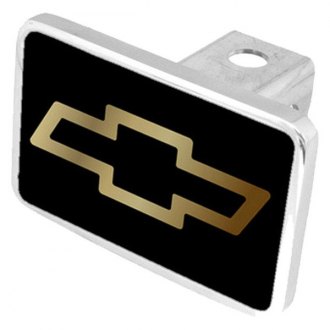 Black chevy bowtie trailer hitch deals cover