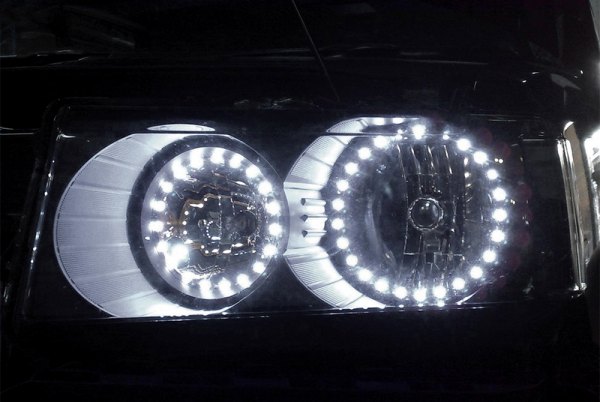 EVO Lighting® - 3.5" White LED Halo Kit for Headlights