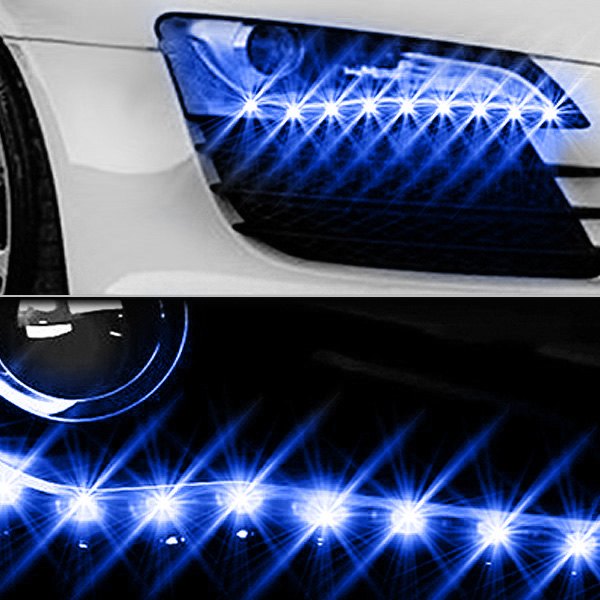  EVO Lighting® - 9" Sidewinder Eyebrows Blue LED Strip