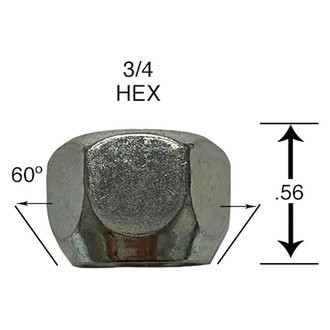 Excalibur® - EC Class Chrome Cone Seat Acorn Open End Lug Nut