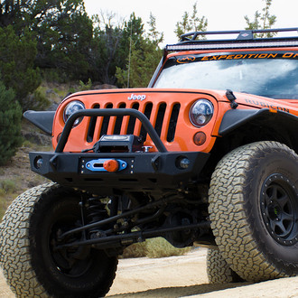 Expedition One® - Core Series 2 Stubby Raw Front Winch HD Bumper