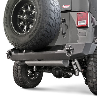 Expedition One® - Core Series Mid Width Black Powder Coated Rear HD Bumper