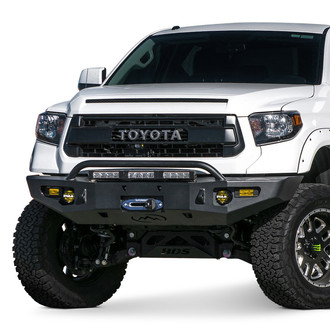 Expedition One® - Storm Trooper Full Width Black Powder Coated Front Winch HD Bumper with Hoop