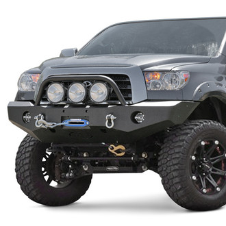 Expedition One® - RangeMax Full Width Raw Front Winch HD Bumper with Hoop